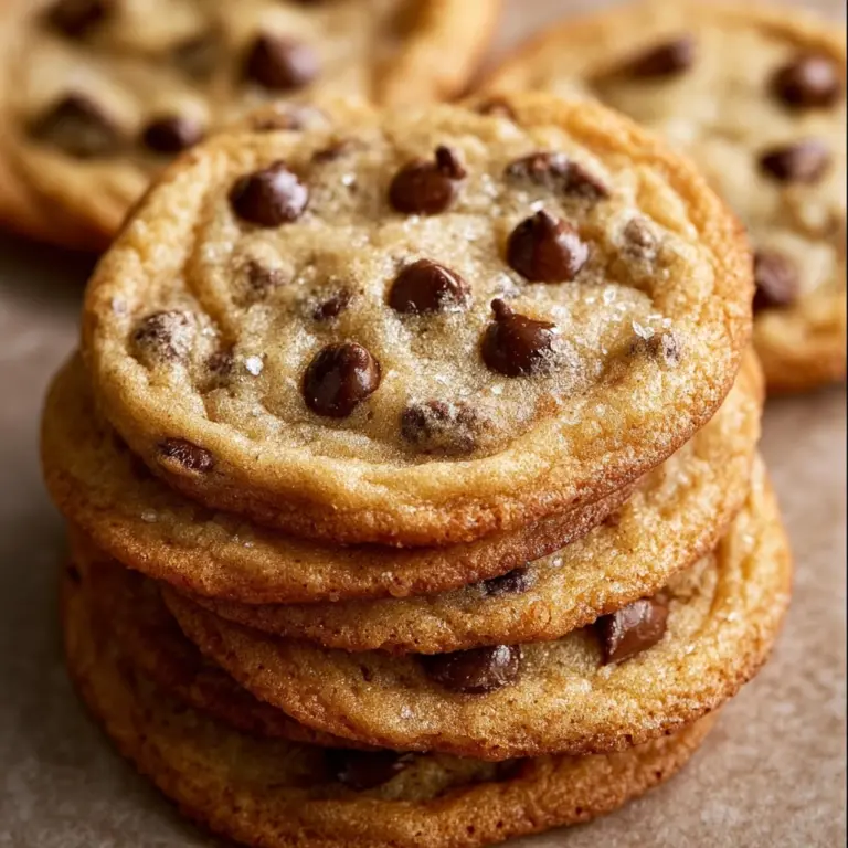 Thin Crispy Chocolate Chip CookiesIngredients Recipe