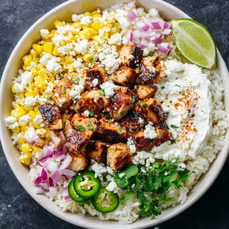Street Corn Chicken Rice Bowl Recipe