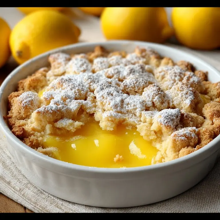 Magic Lemon Cobbler: A Sweet, Tangy Dessert Delight Recipe