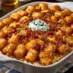 Chicken Bacon Ranch Tater Tot Casserole Recipe