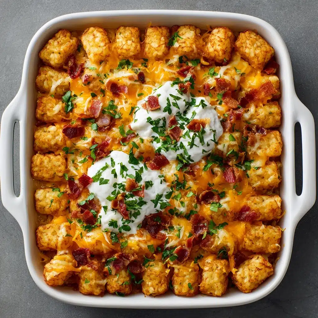 Chicken Bacon Ranch Tater Tot Casserole Recipe - Recipe Image