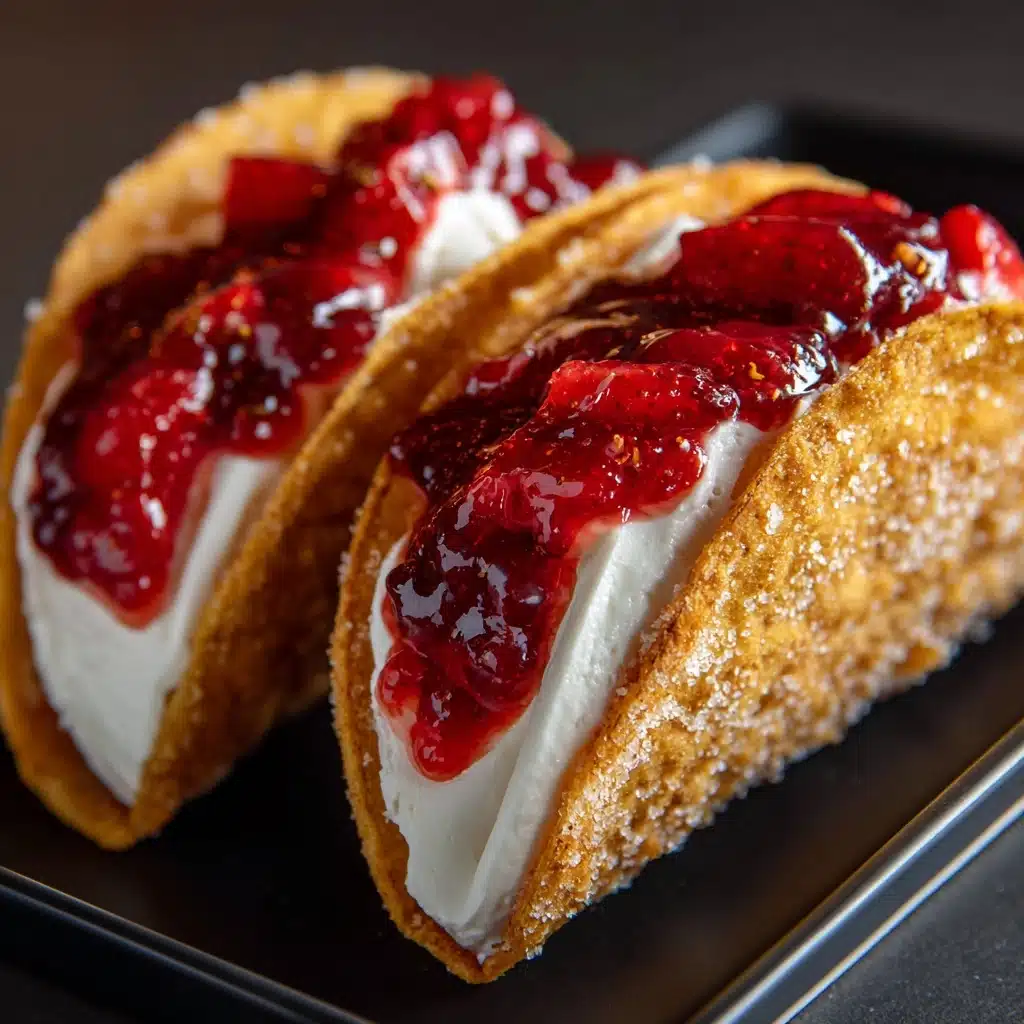 Strawberry Cheesecake Dessert Tacos Recipe