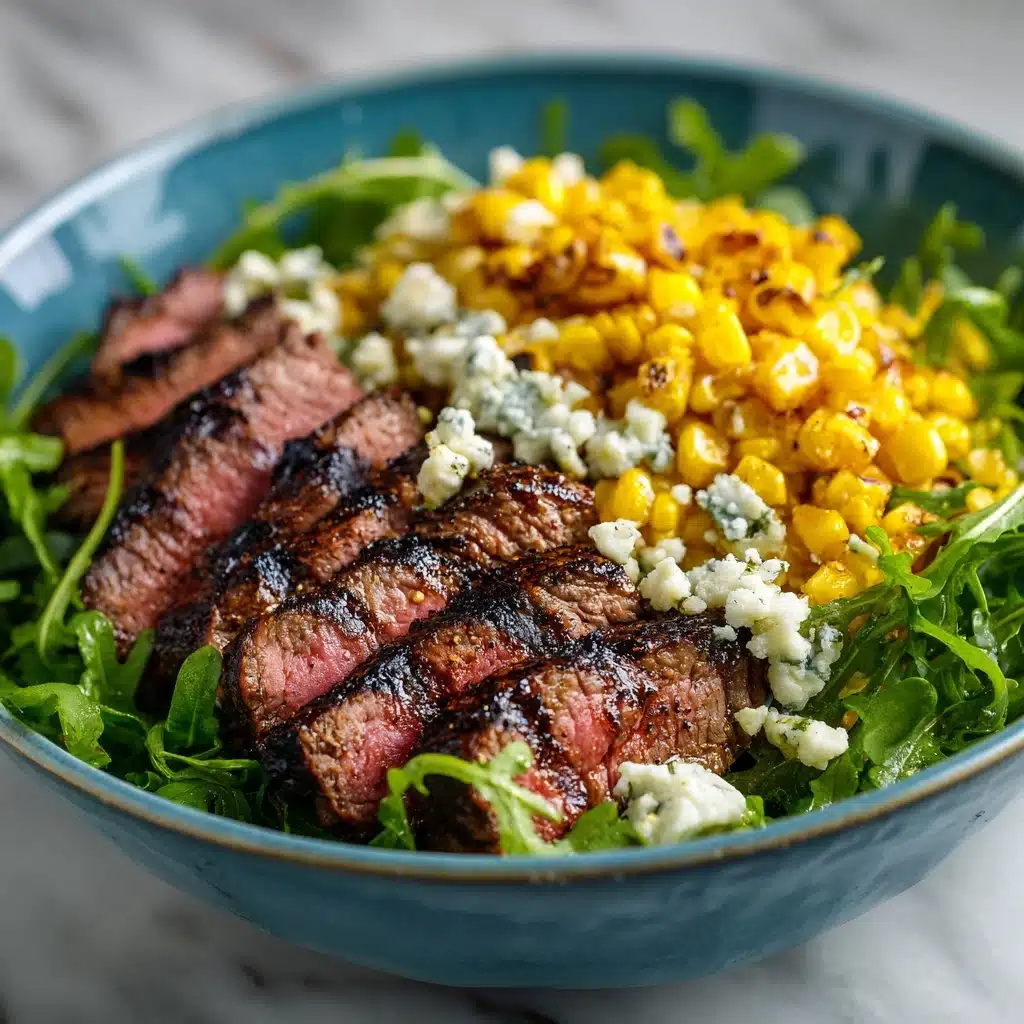Grilled Balsamic Steak Salad with Gorgonzola & Corn Recipe - Recipe Image