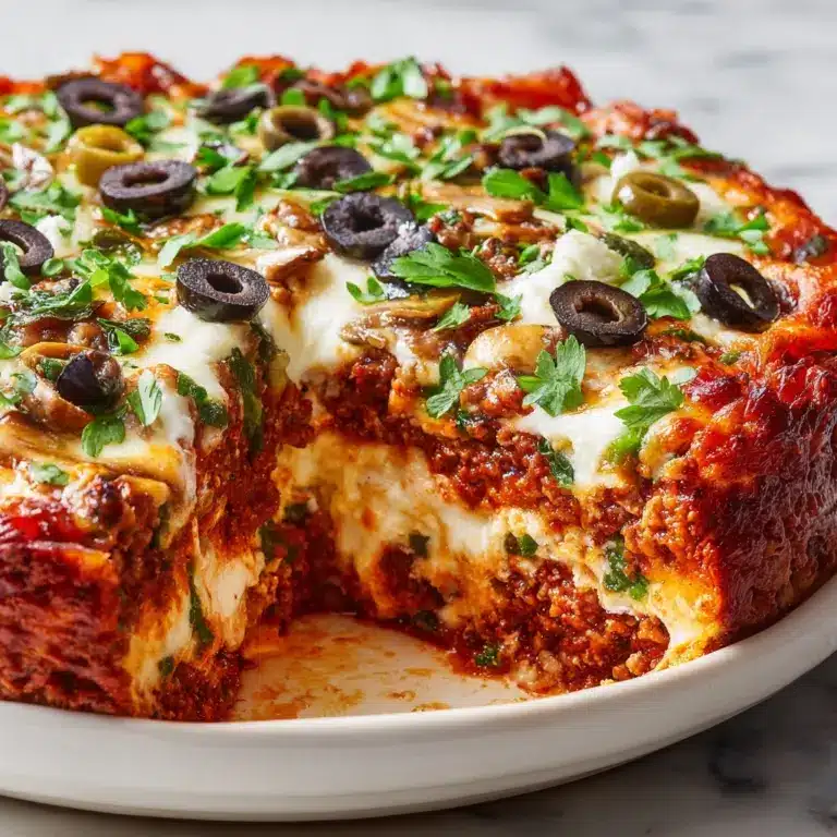 Crustless Low Carb Pizza Recipe