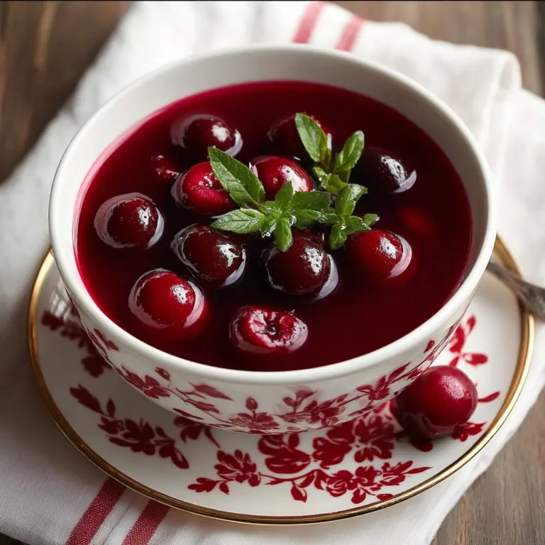 Cherry Summer Soup (Kissel) Recipe