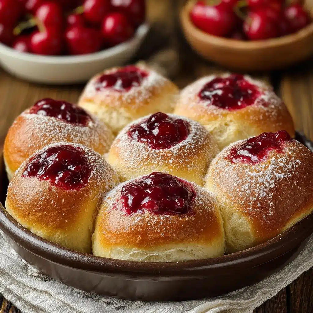 Sweet Cherry Filled Buns (Vatrushki) Recipe