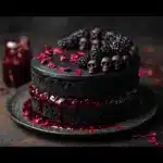 Spooky Black Velvet Halloween Cake Recipe