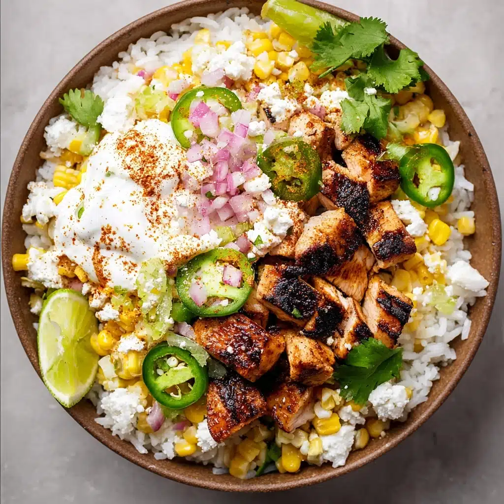 Street Corn Chicken Rice Bowl Recipe - Recipe Image