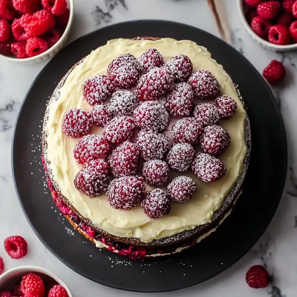 White Chocolate Raspberry Dream Cake Recipe - Recipe Image