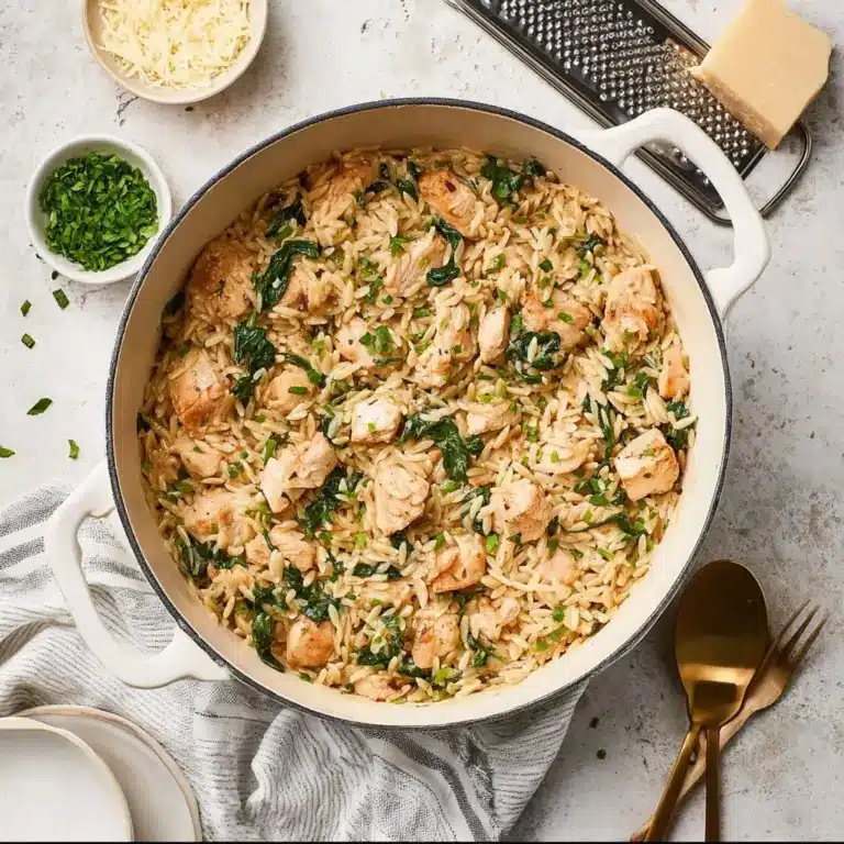 One Pot Chicken Orzo Recipe