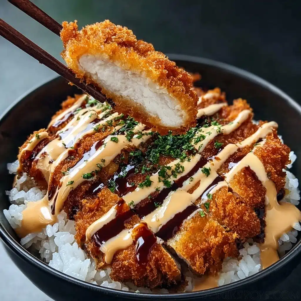 Japanese Katsu Bowls with Tonkatsu Sauce Recipe