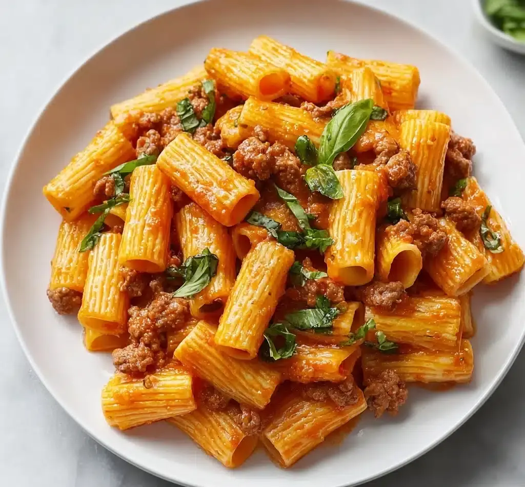 Creamy Sausage Rigatoni Recipe