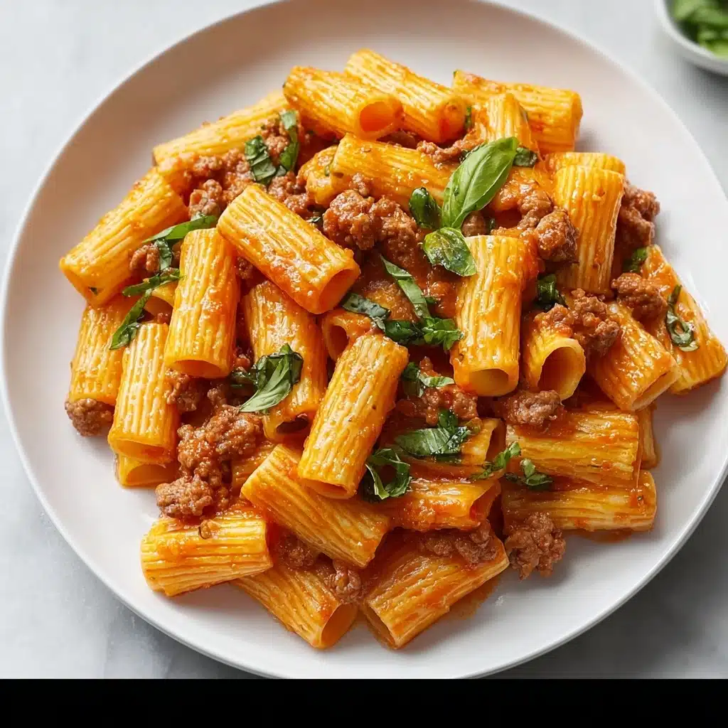 Creamy Sausage Rigatoni Recipe - Recipe Image