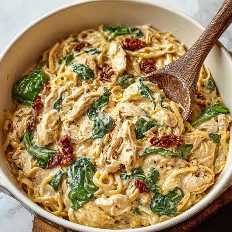 Slow Cooker Creamy Tuscan Chicken Orzo Recipe