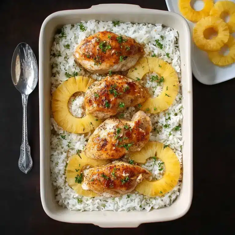 Easy Juicy Pineapple Chicken and Rice Recipe