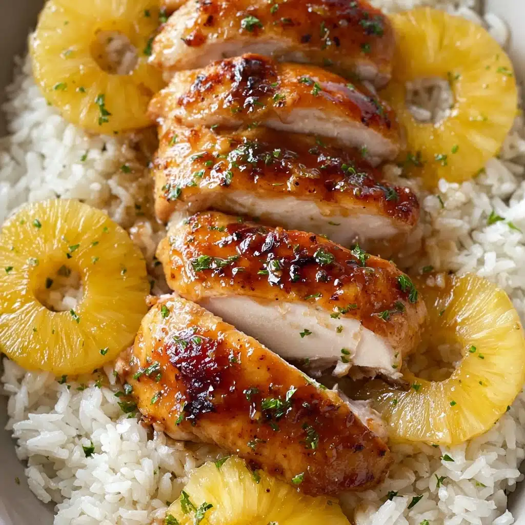 Easy Juicy Pineapple Chicken and Rice Recipe - Recipe Image