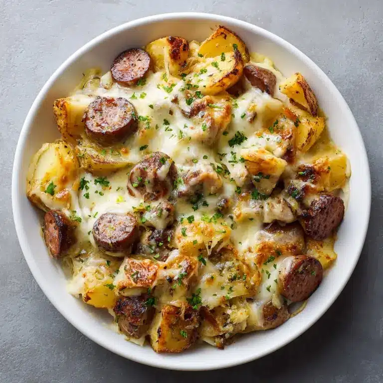Cheesy Ranch Potatoes and Smoked Sausage Recipe