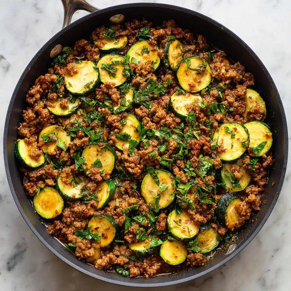 Ground Turkey and Zucchini Skillet Recipe - Recipe Image