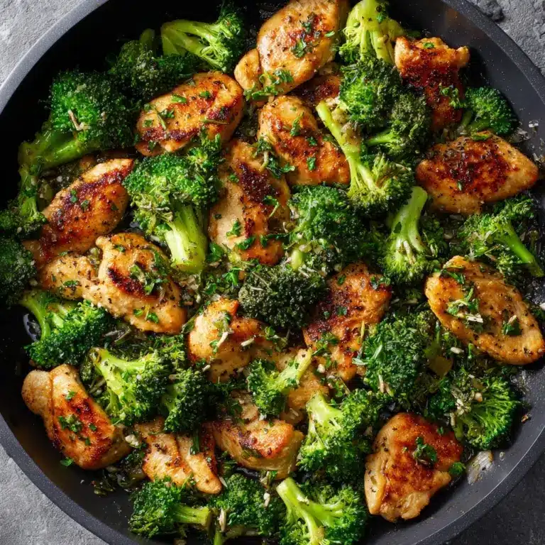 Low Carb Chicken Broccoli Skillet Recipe