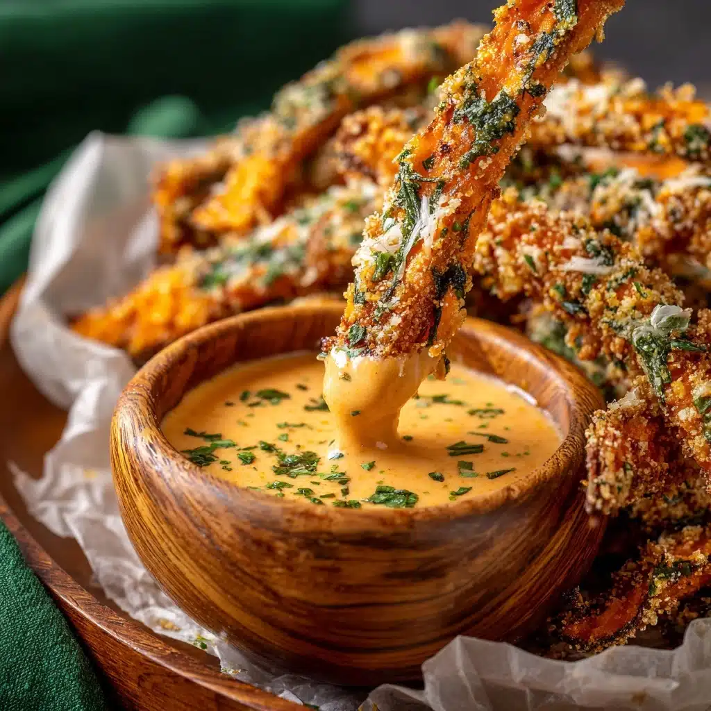 Easy Baked Garlic Parmesan Sweet Potato Wedges Recipe - Recipe Image