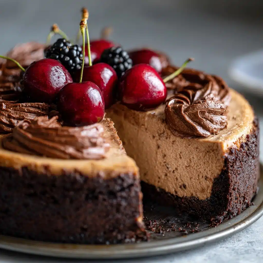 No-Bake Chocolate Cheesecake Recipe - Recipe Image