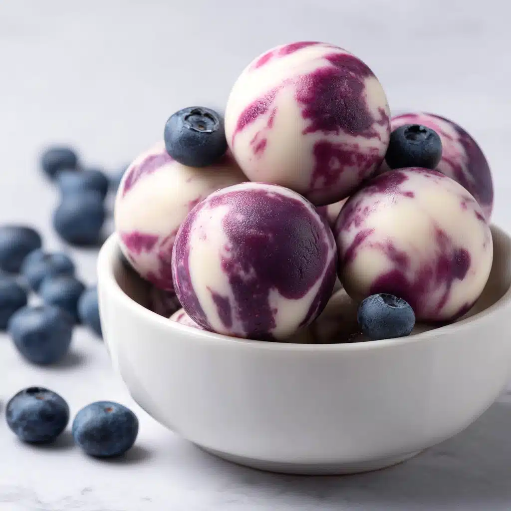 Blueberry Swirl Yogurt Bites Recipe - Recipe Image