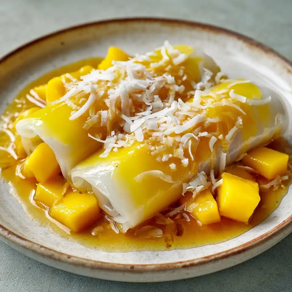 Sweet Mango Sticky Rice Rolls Recipe