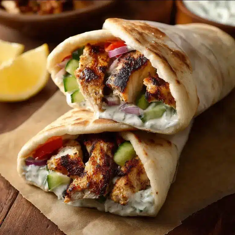 Greek Chicken Gyros with Tzaziki Recipe