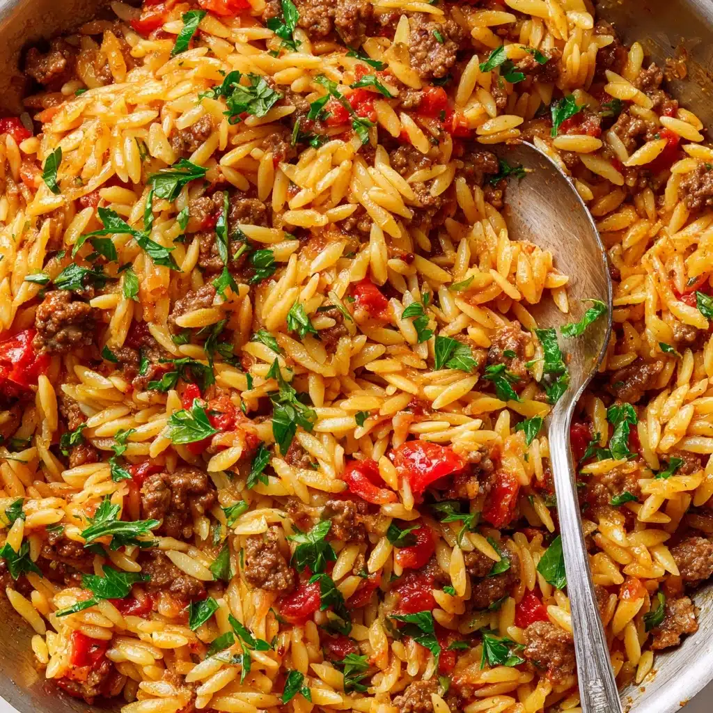 Delicious Ground Beef Orzo Recipe for Everyone Recipe - Recipe Image