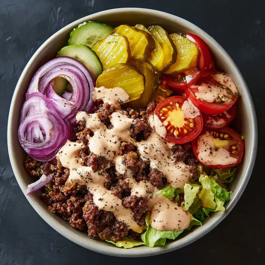 Burger in a Bowl Recipe - Recipe Image