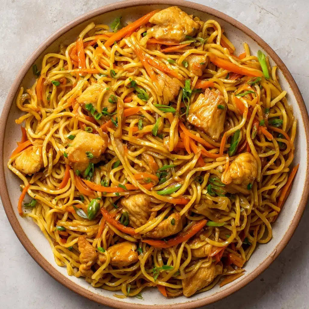 Chicken Chow Mein with The Best Chow Mein Sauce Recipe - Recipe Image