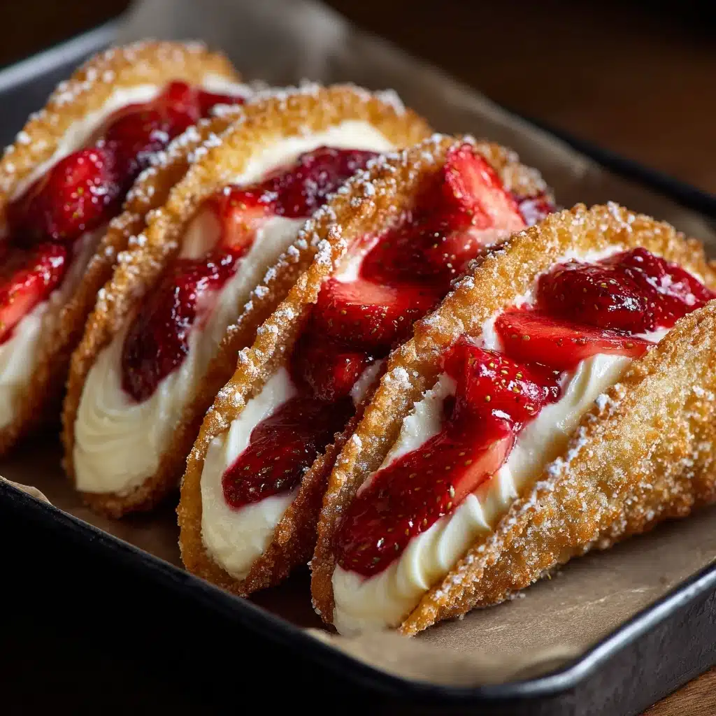 Strawberry Cheesecake Dessert Tacos Recipe - Recipe Image