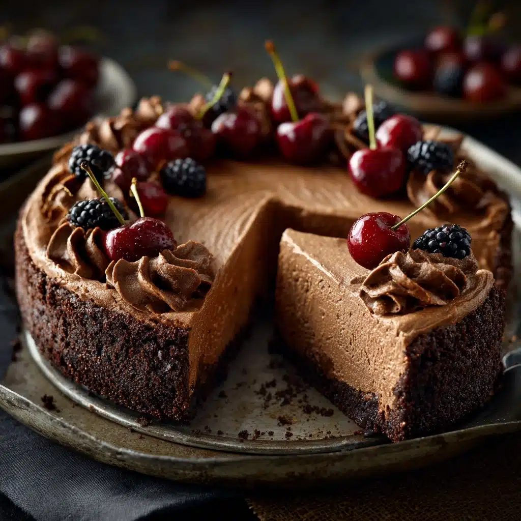 No-Bake Chocolate Cheesecake Recipe - Recipe Image