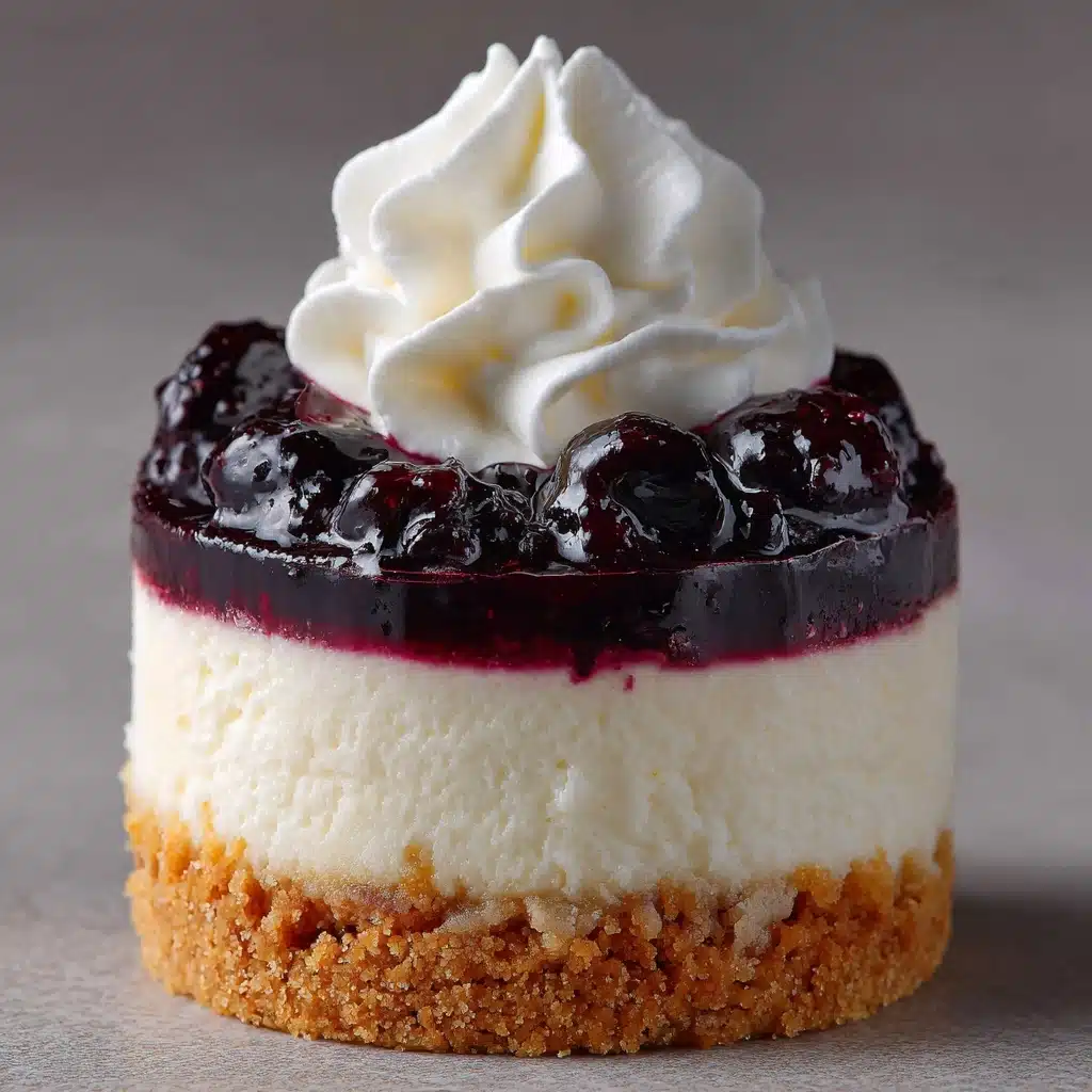 Juicy Mini Lemon Blueberry Cheesecakes Recipe