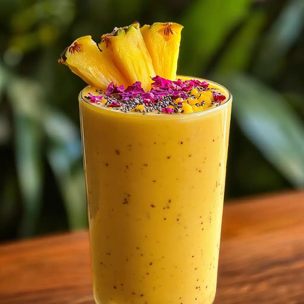 Tropical Mango Pineapple Smoothie Recipe - Recipe Image