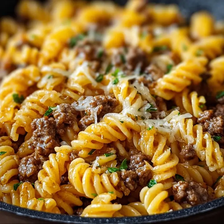 One-Pot Beef and Cheddar Ranch Pasta Recipe