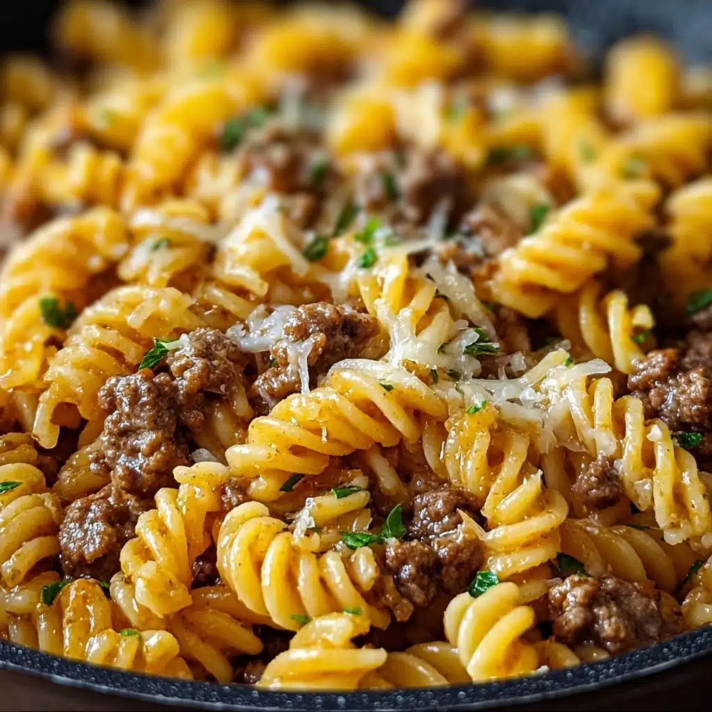 One-Pot Beef and Cheddar Ranch Pasta Recipe