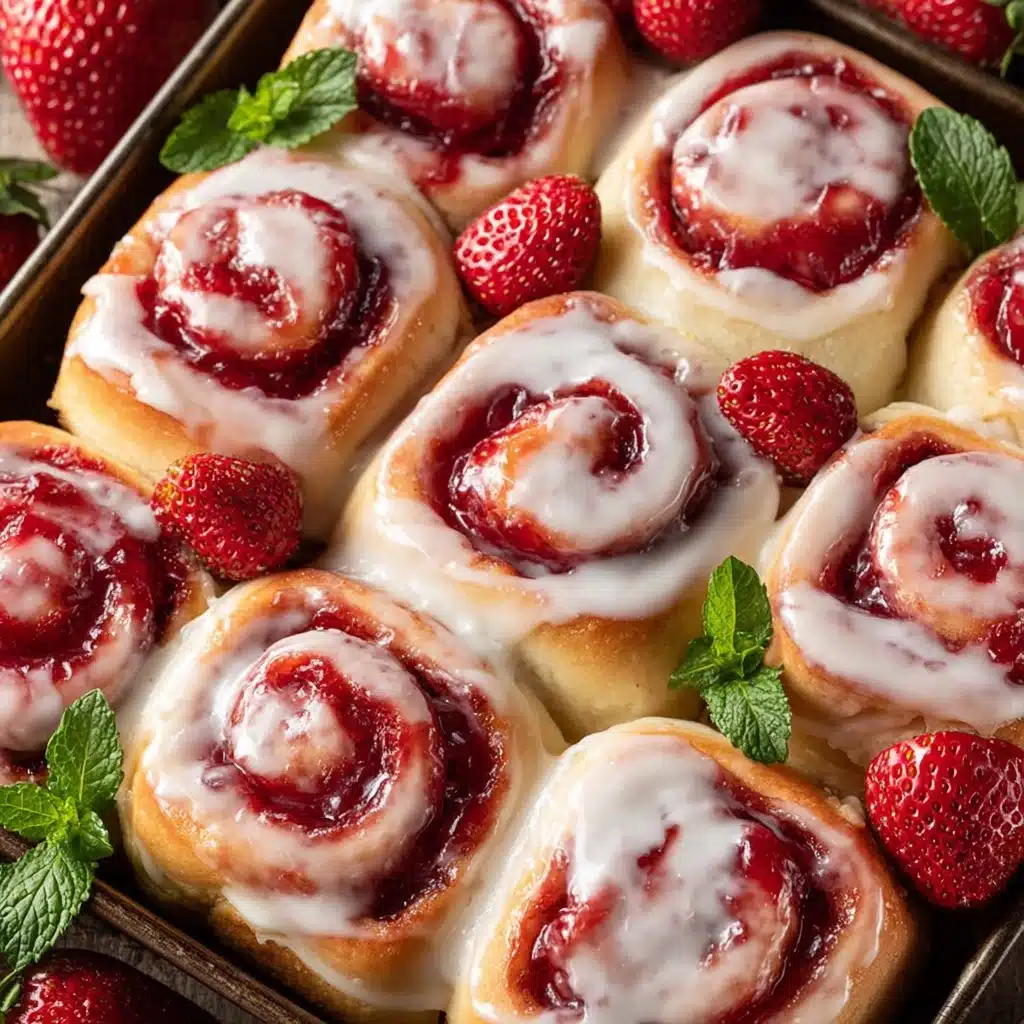 Strawberry Cheesecake Cinnabon Rolls Recipe - Recipe Image