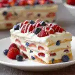 No Bake Summer Berry Icebox Cake Recipe