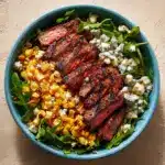 Grilled Balsamic Steak Salad with Gorgonzola & Corn Recipe