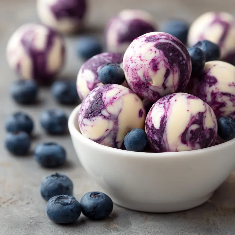 Blueberry Swirl Yogurt Bites Recipe