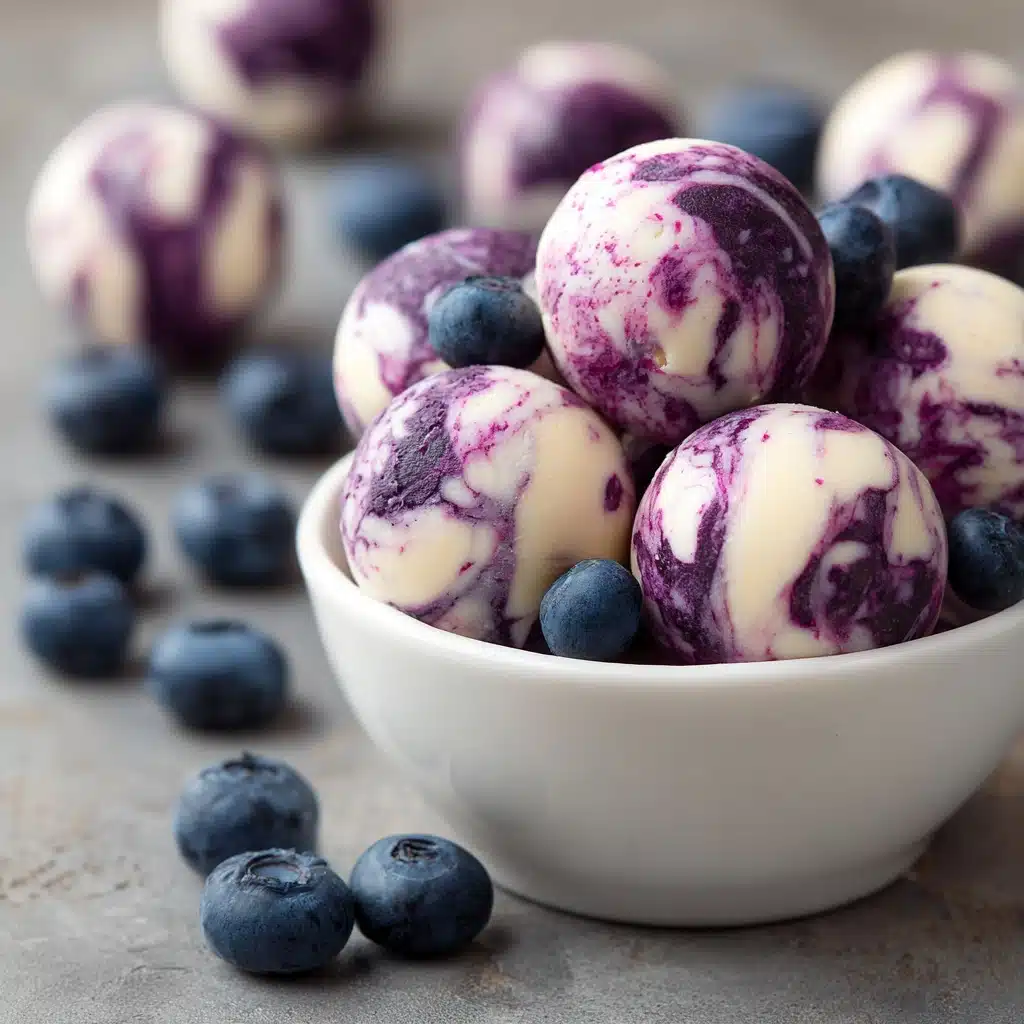 Blueberry Swirl Yogurt Bites Recipe