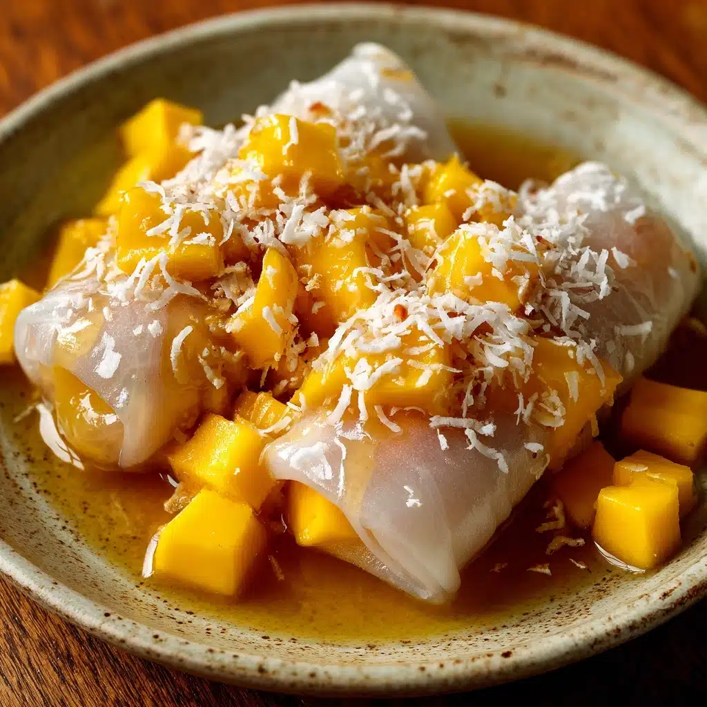 Sweet Mango Sticky Rice Rolls Recipe - Recipe Image