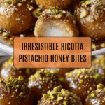 Ricotta pistachio honey bites Recipe