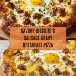 Biscuits and Sausage Gravy Breakfast PizzaIngredients Recipe