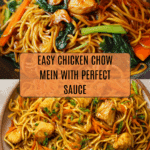 Chicken Chow Mein with The Best Chow Mein Sauce Recipe