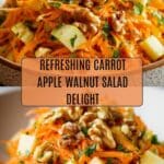 Carrot Apple and Walnut SaladIngredients Recipe