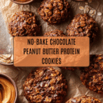 No Bake Chocolate Peanut Butter Protein Cookies Recipe