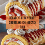 Homemade Strawberry Shortcake Cheesecake Roll Recipe