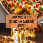 Low Carb Philly Cheesesteak Casserole Recipe